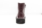 Ghete femei, piele naturala, NIK801BORDO Botine